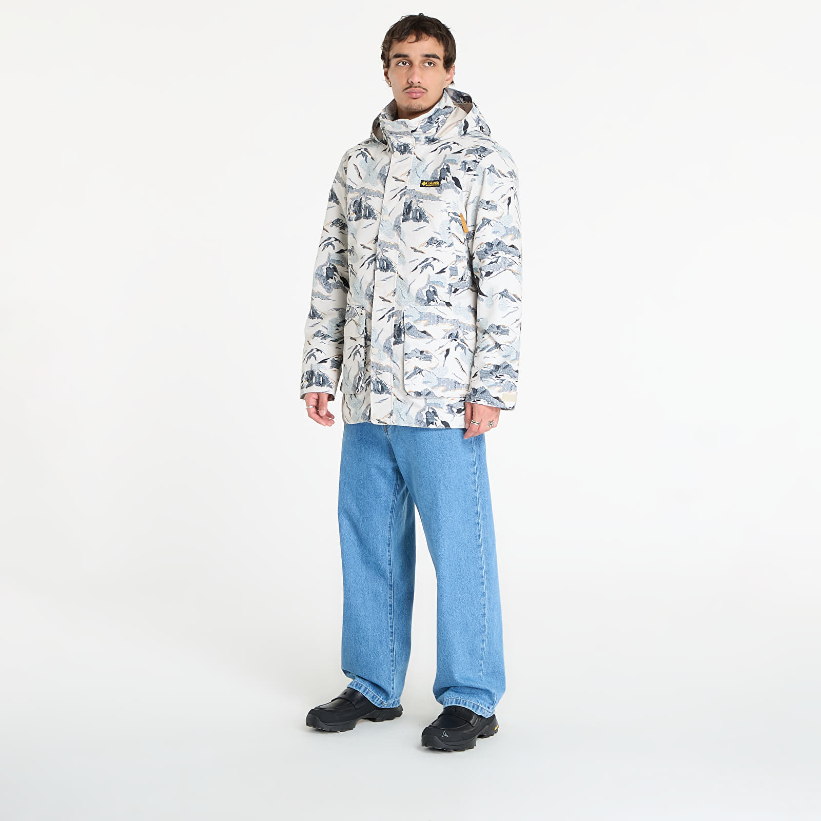 Men's jackets Columbia High Cascades™ Interchange Reversible Bomber Jacket Dark Stone Skylines