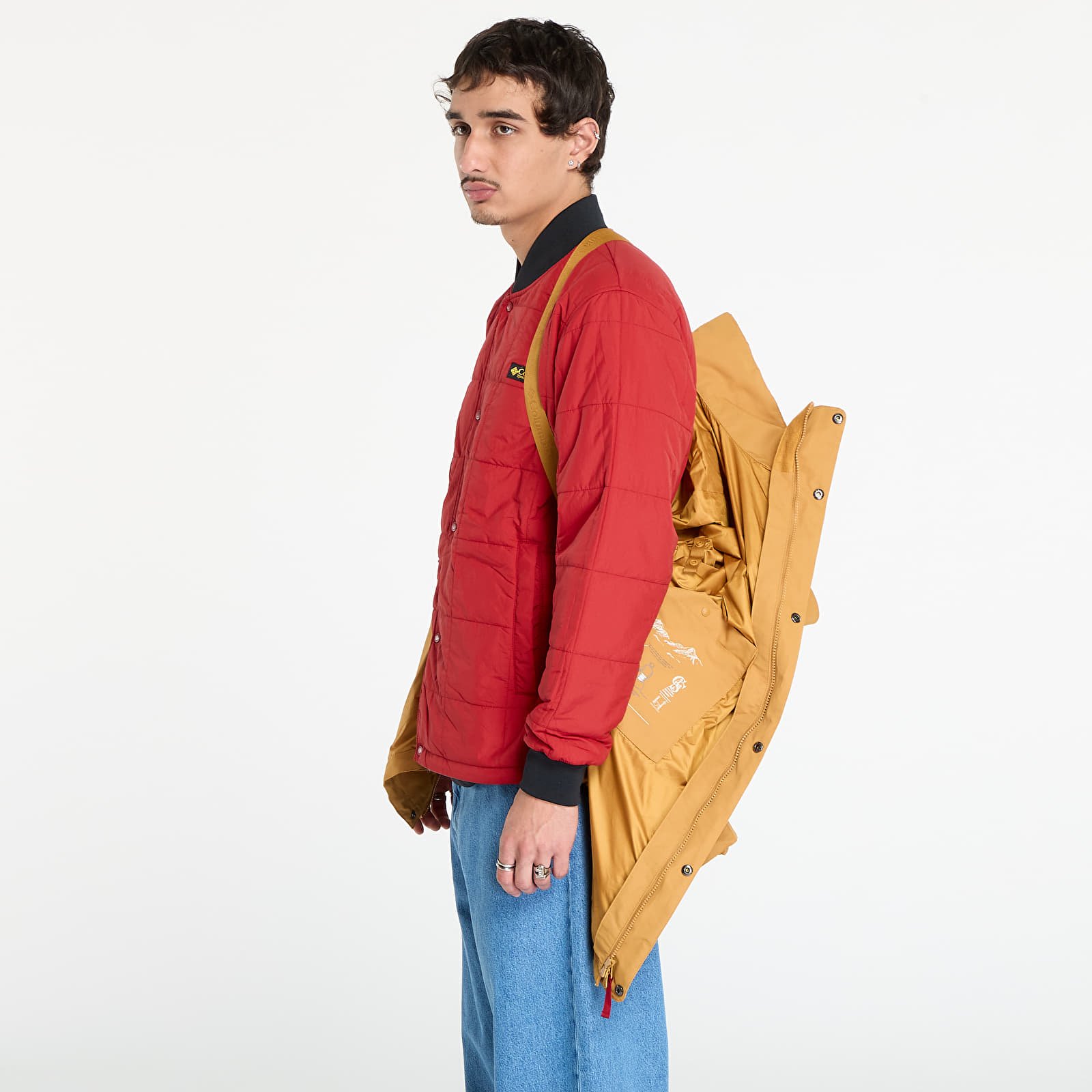 Men's jackets Columbia High Cascades™ Interchange Reversible Bomber Jacket Maple Sugar