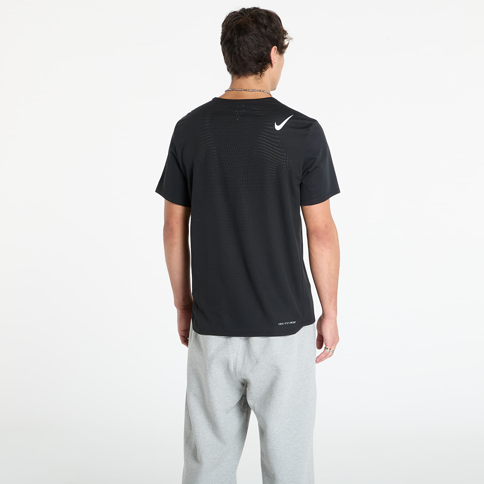 Pánská trička Nike AeroSwift Men's Dri-FIT ADV Short-Sleeve Running Top Black/ Summit White