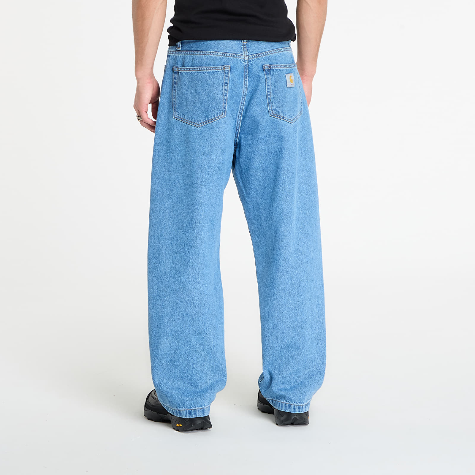 Muške traperice Carhartt WIP Landon Pant Blue Heavy Stone Wash