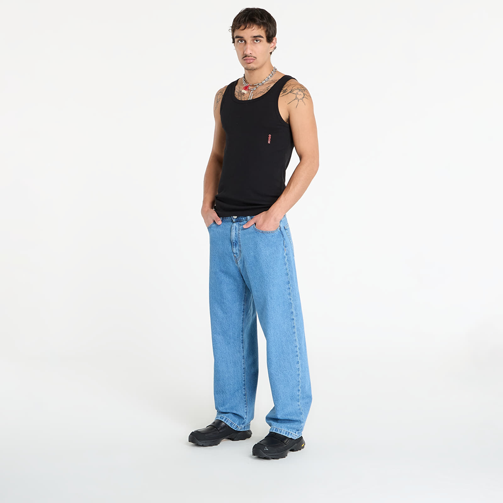 Muške traperice Carhartt WIP Landon Pant Blue Heavy Stone Wash