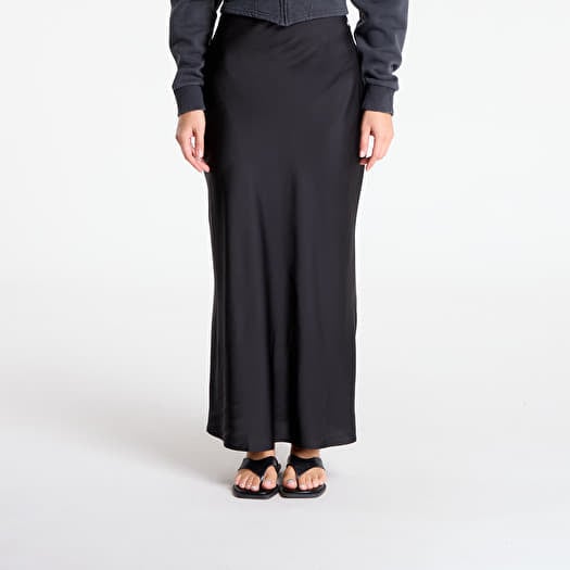 Skirt GUESS Sibilla Long Satin Skirt Black