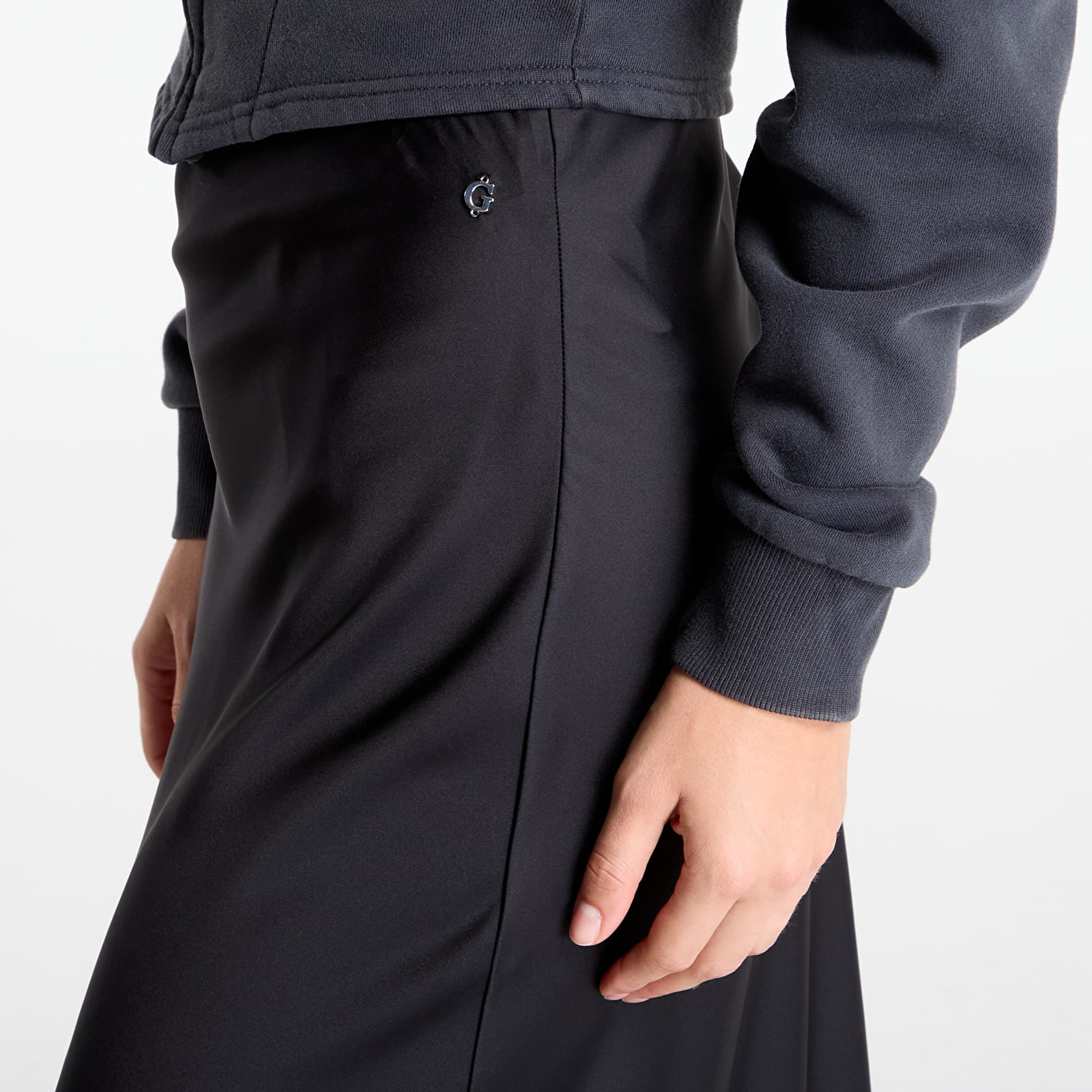 Women's skirts GUESS Sibilla Long Satin Skirt Black
