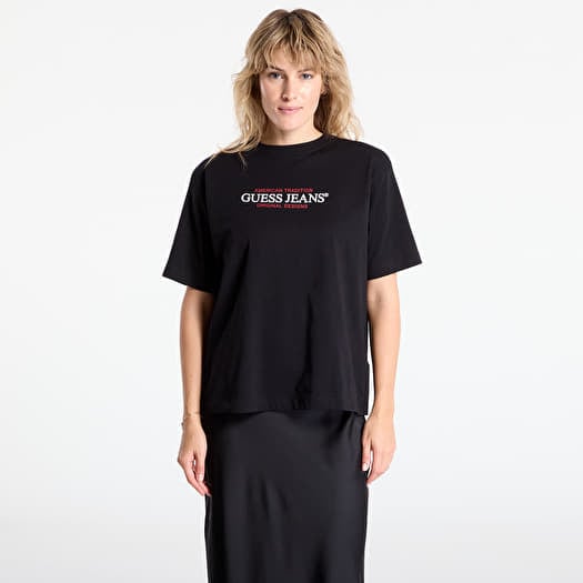 T-shirt Guess Jeans Ss Cn Os American Black