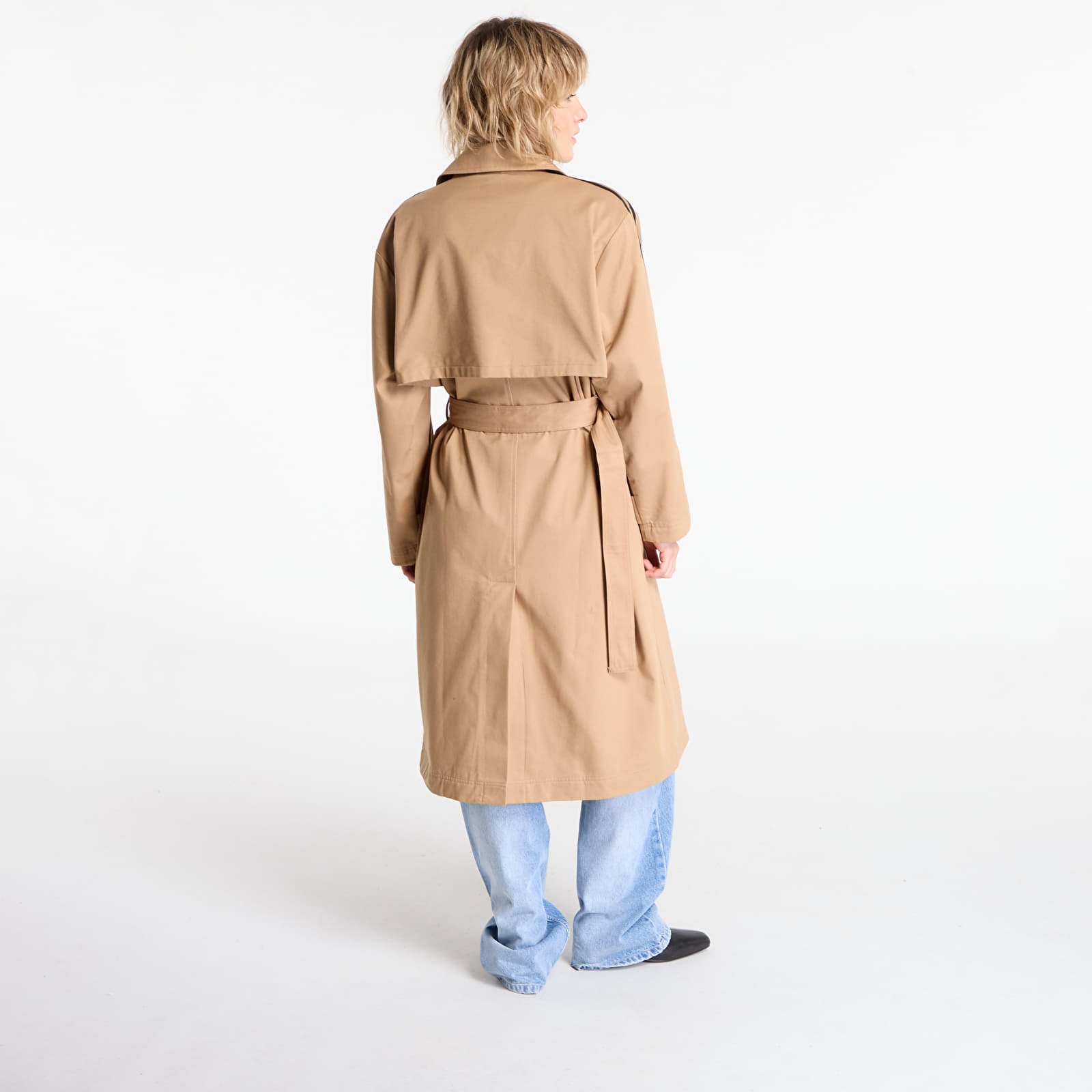 Dámské bundy adidas Adicolor Trench Coat Twill Cardboard