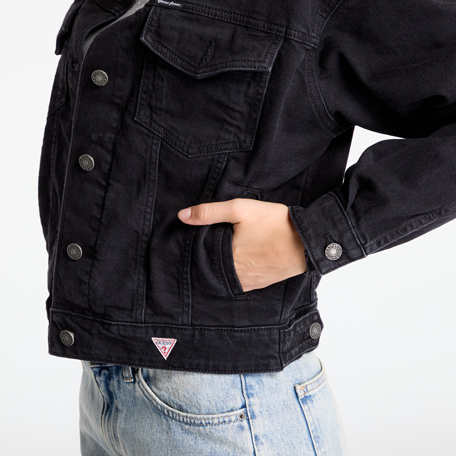 Women's jackets Guess Jeans Oversize Trucker Black