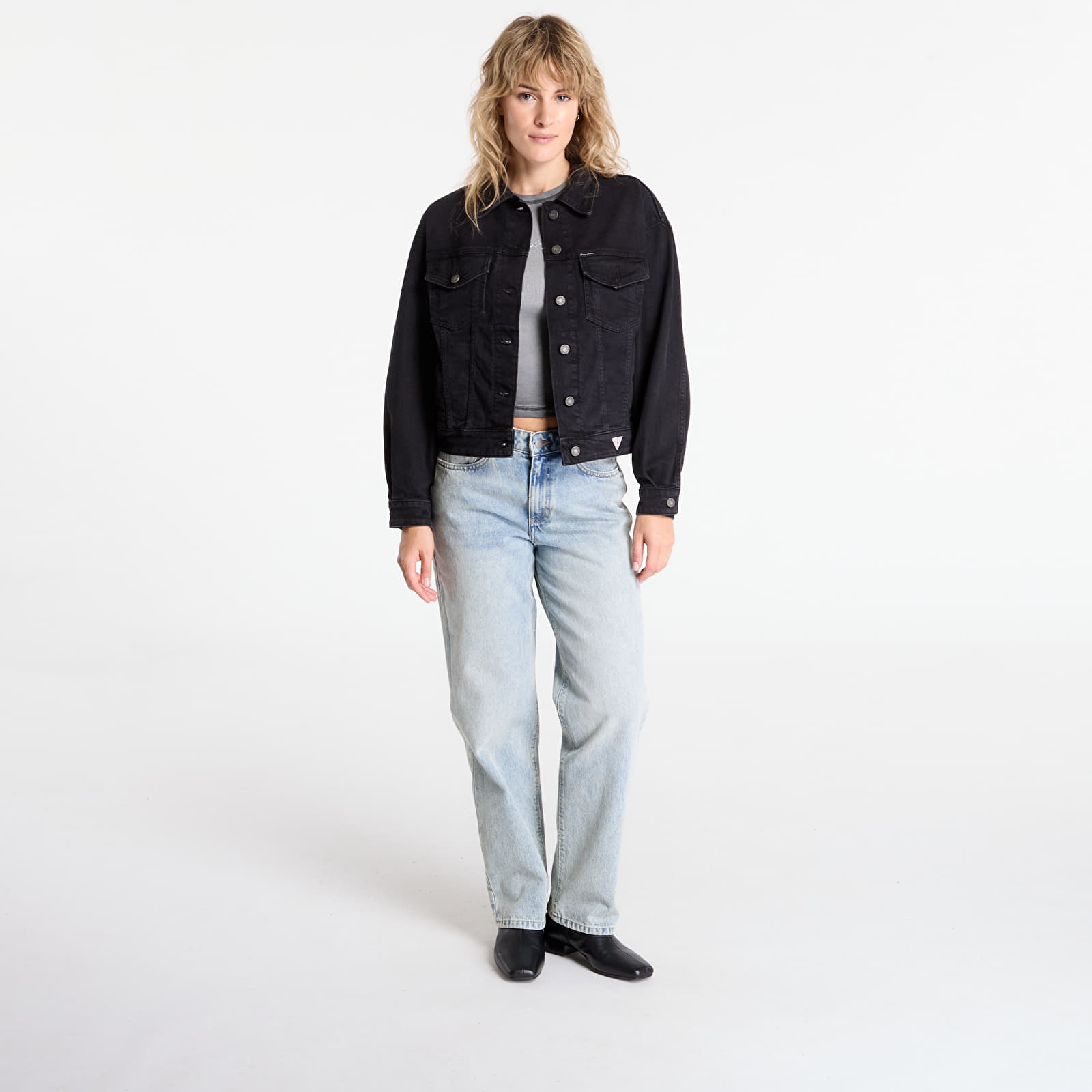 Women's jackets Guess Jeans Oversize Trucker Black