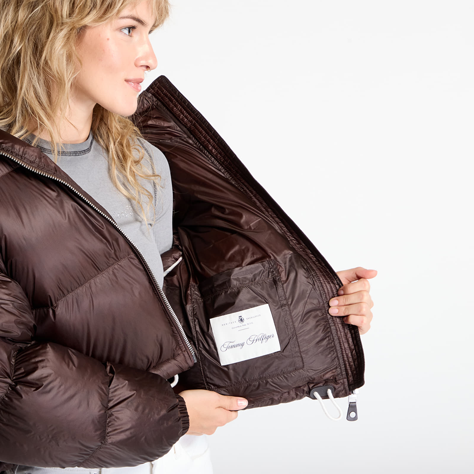 Куртки Tommy Hilfiger Super Light Hw Down Relax Jacket Brown