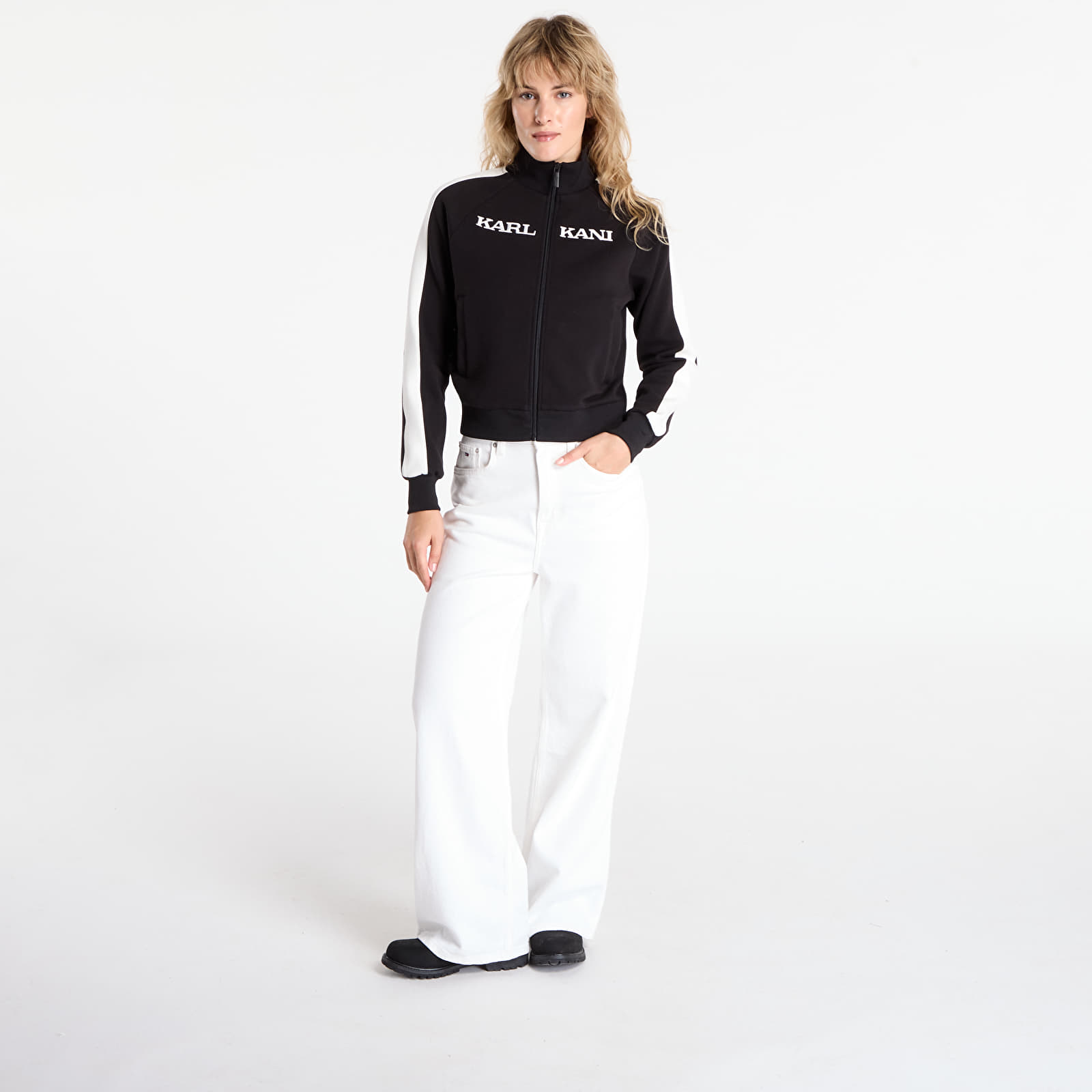 Hoodies and sweatshirts Karl Kani Retro Sidestripe Track Jacket Black