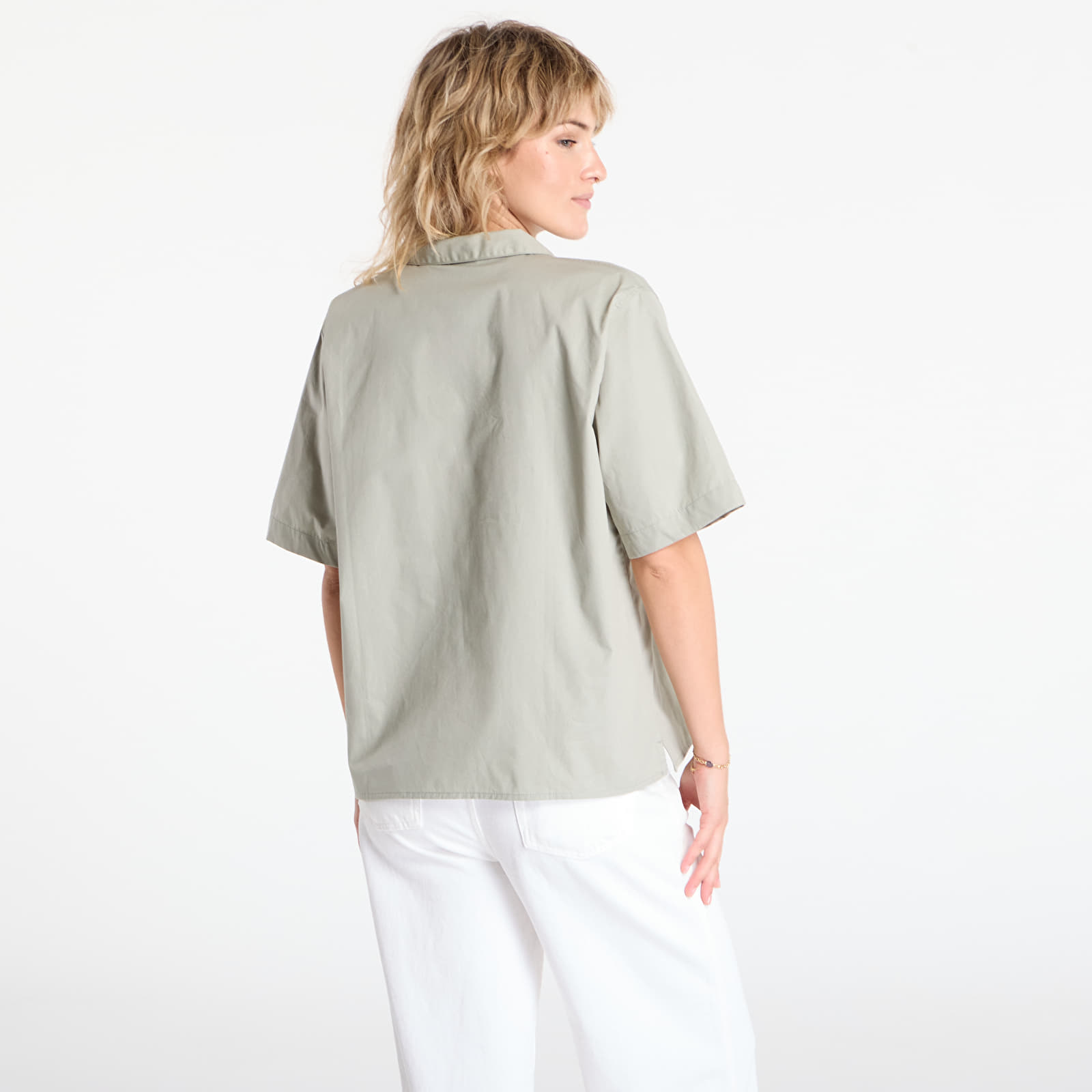 Skjorter til kvinder New Era Revere Shirt Green