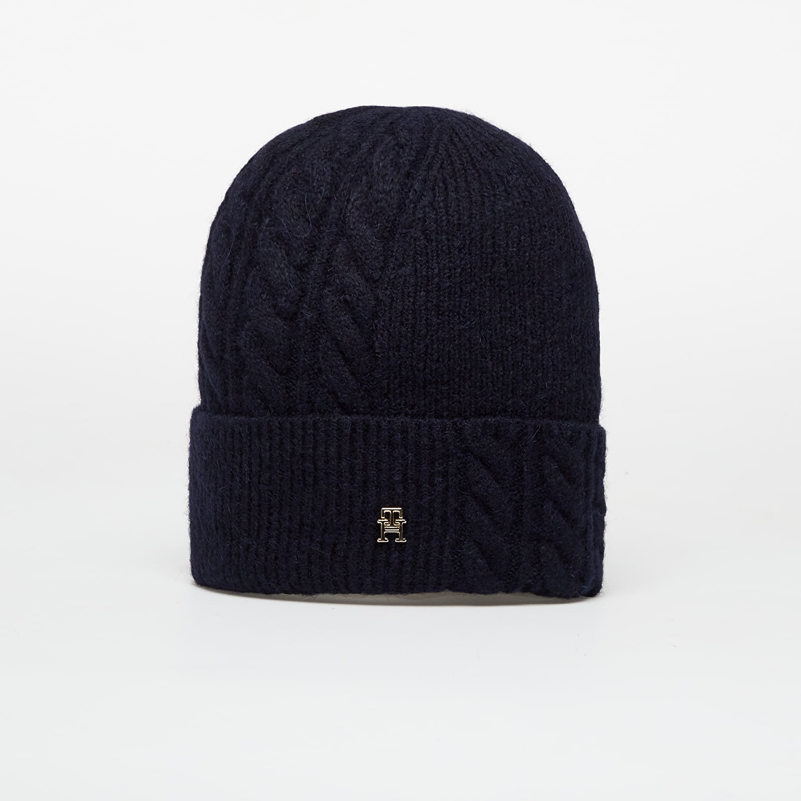 Kape Tommy Hilfiger Elevated Chic Fluffy Beanie Blue