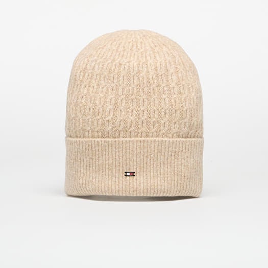 Šešir Tommy Hilfiger Cable Enamel Flag Beanie Khaki