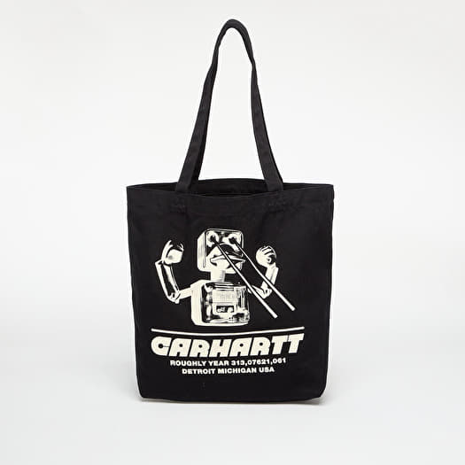Torba Carhartt WIP Canvas Graphic Tote Wiptopia Print/ Black