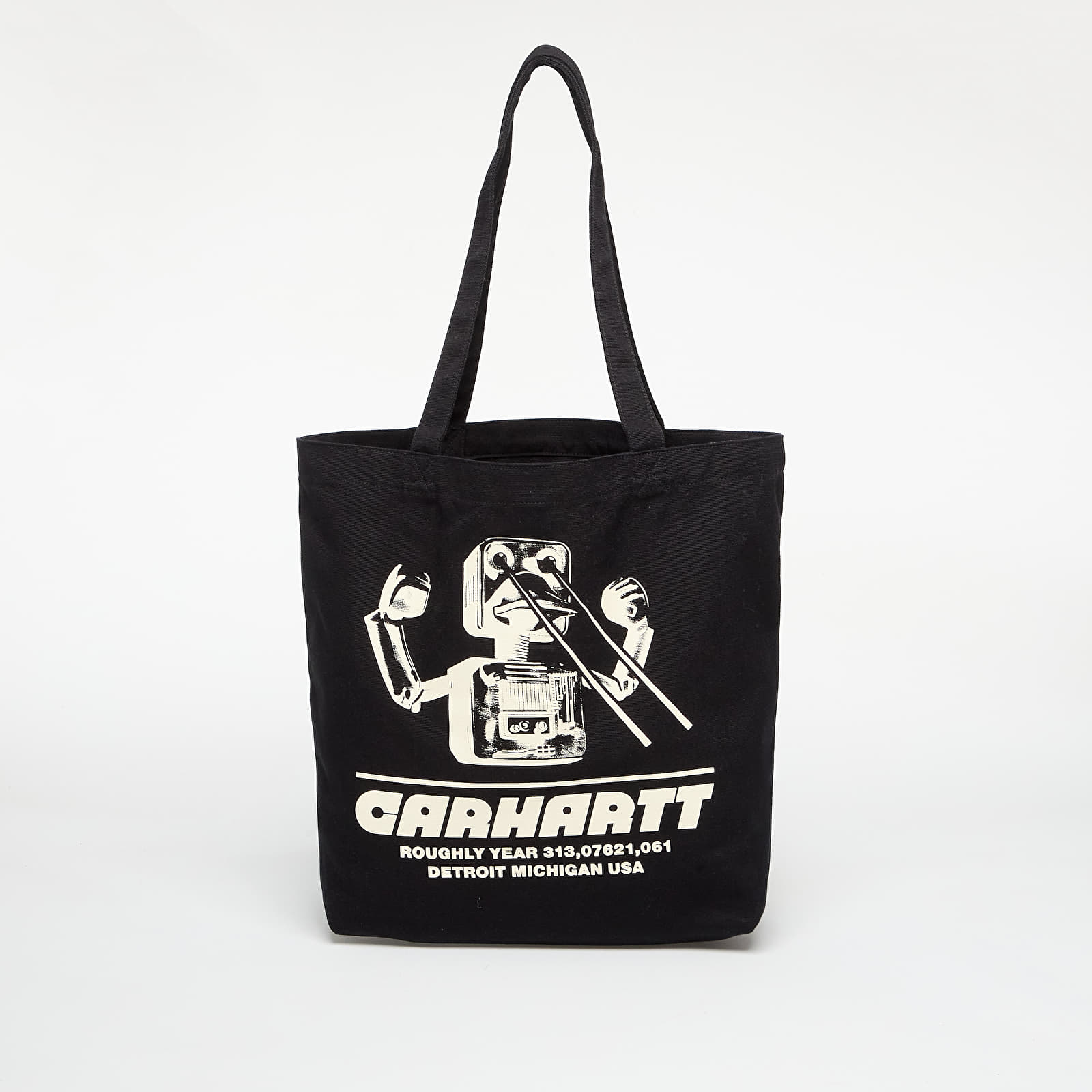 Muške torbe preko ramena Carhartt WIP Canvas Graphic Tote Wiptopia Print/ Black