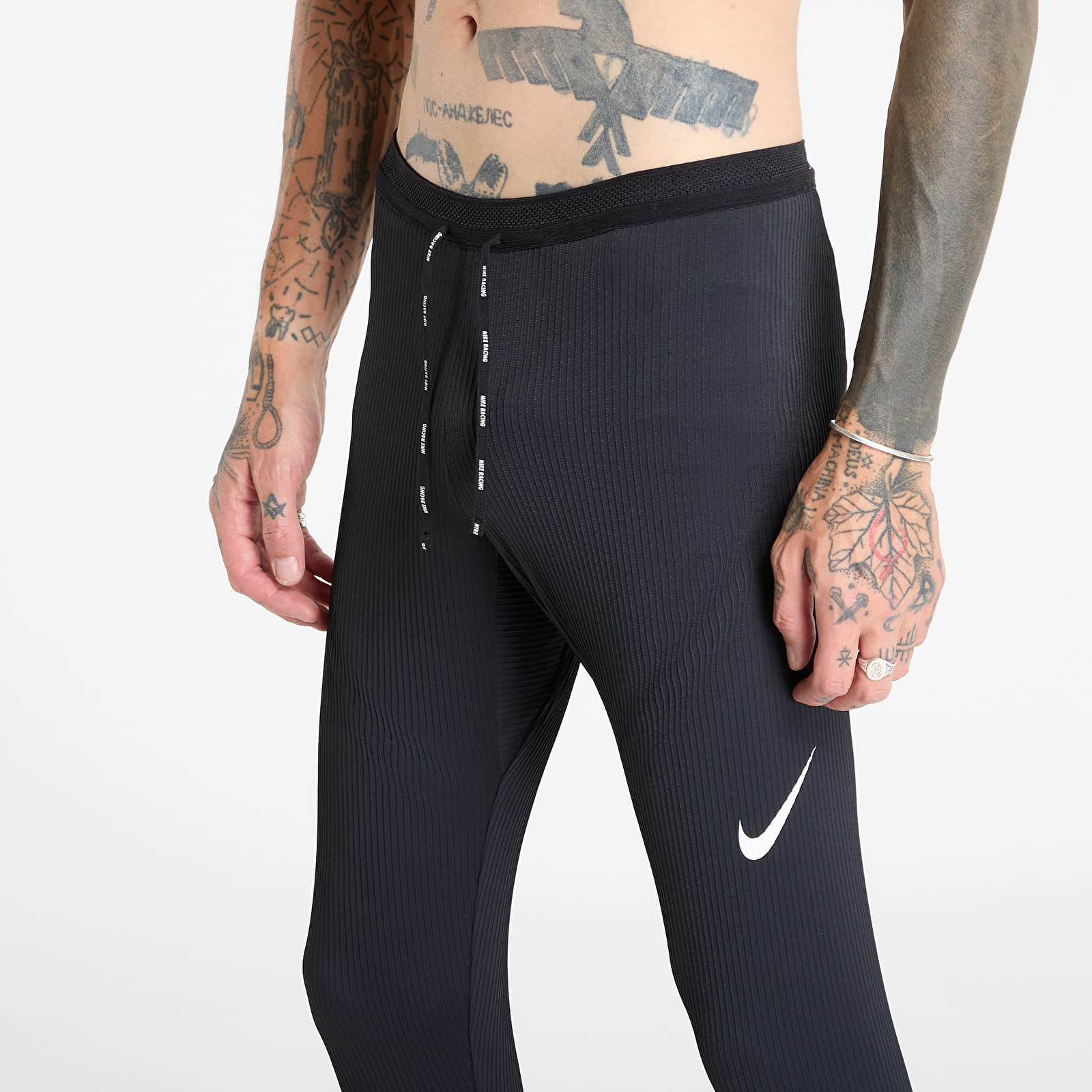 Мужские леггинсы Nike AeroSwift Men's Dri-FIT ADV Running Tights Black/ Summit White