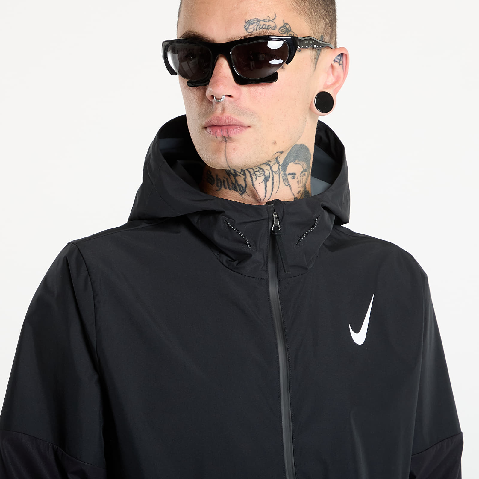Pánské bundy Nike AeroSwift Men's Storm-FIT Aerogami Running Jacket Black/ Summit White