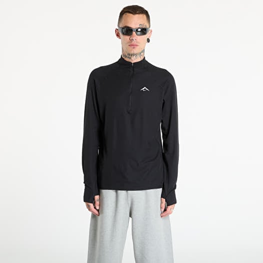 Nike Trail Men's Dri-FIT 1/2-Zip Mid Layer Top Black/ Summit White