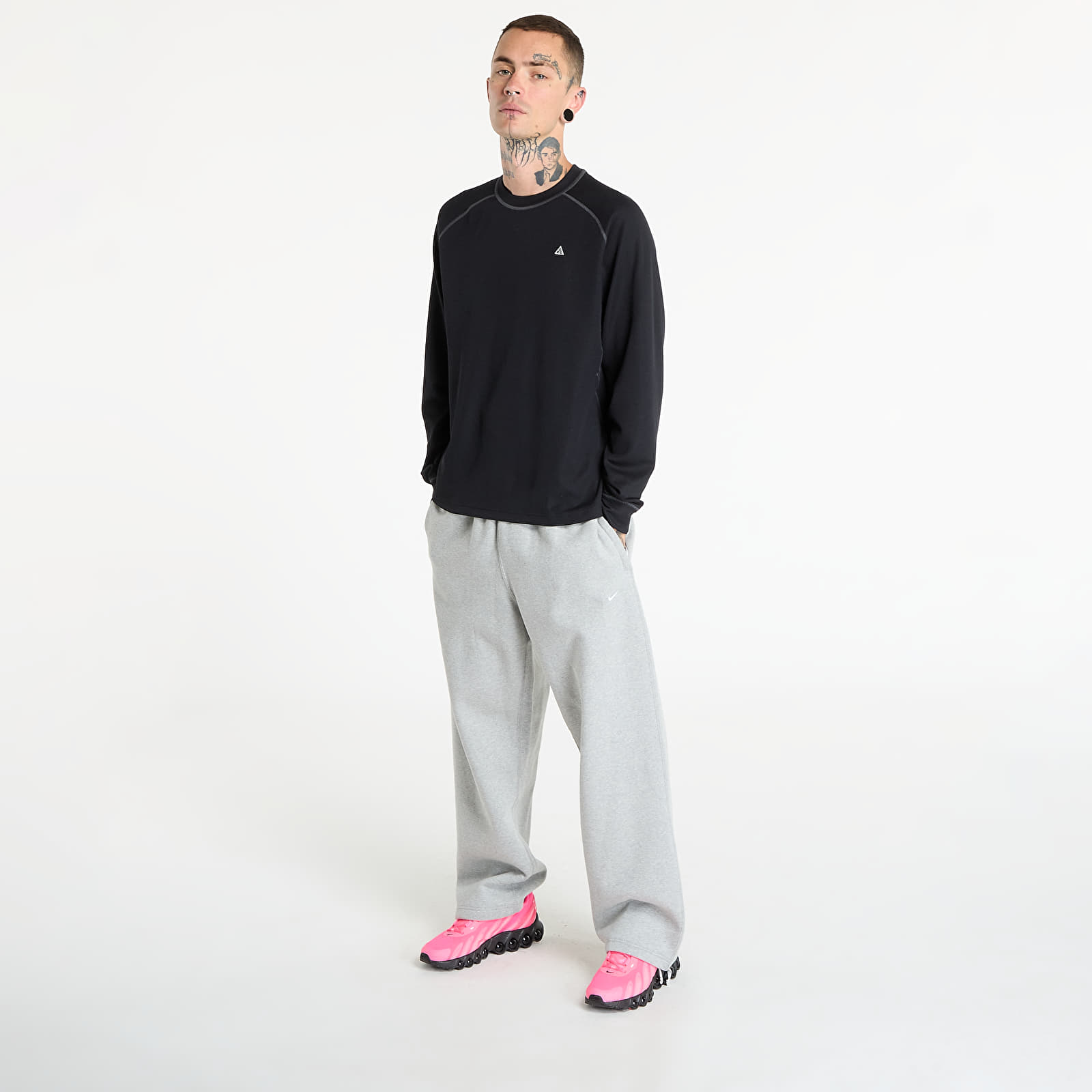 Muške majice kratkih rukava Nike ACG "Chinati" Men's Dri-FIT ADV Long-Sleeve Top Black/ Anthracite/ Summit White