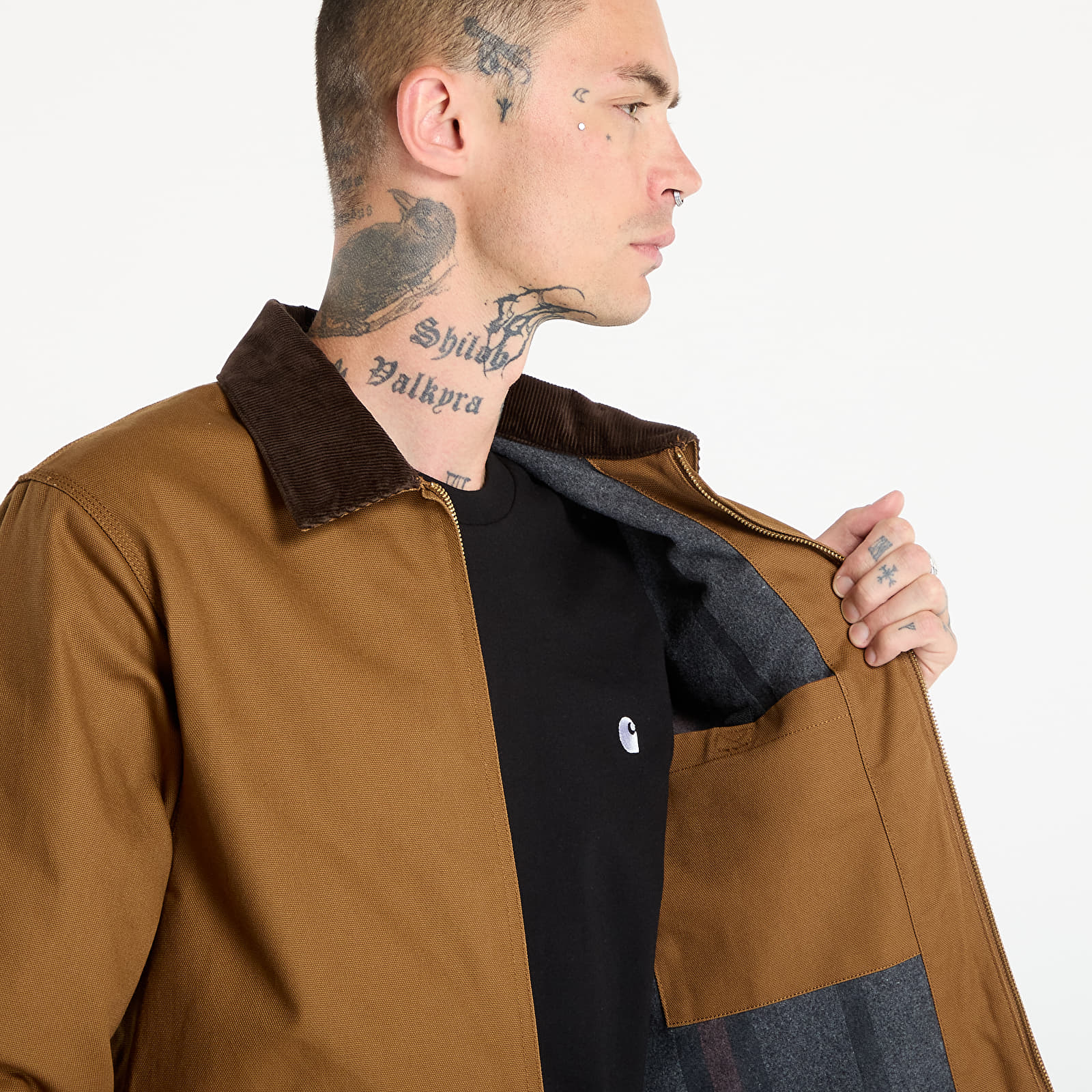 Pánské bundy Carhartt WIP Detroit Jacket UNISEX Hamilton Brown/ Tobacco Rigid