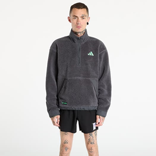 adidas Mercedes - AMG Petronas Formula One Team Premium Sweat Half-Zip Fleece Dgh Solid Grey