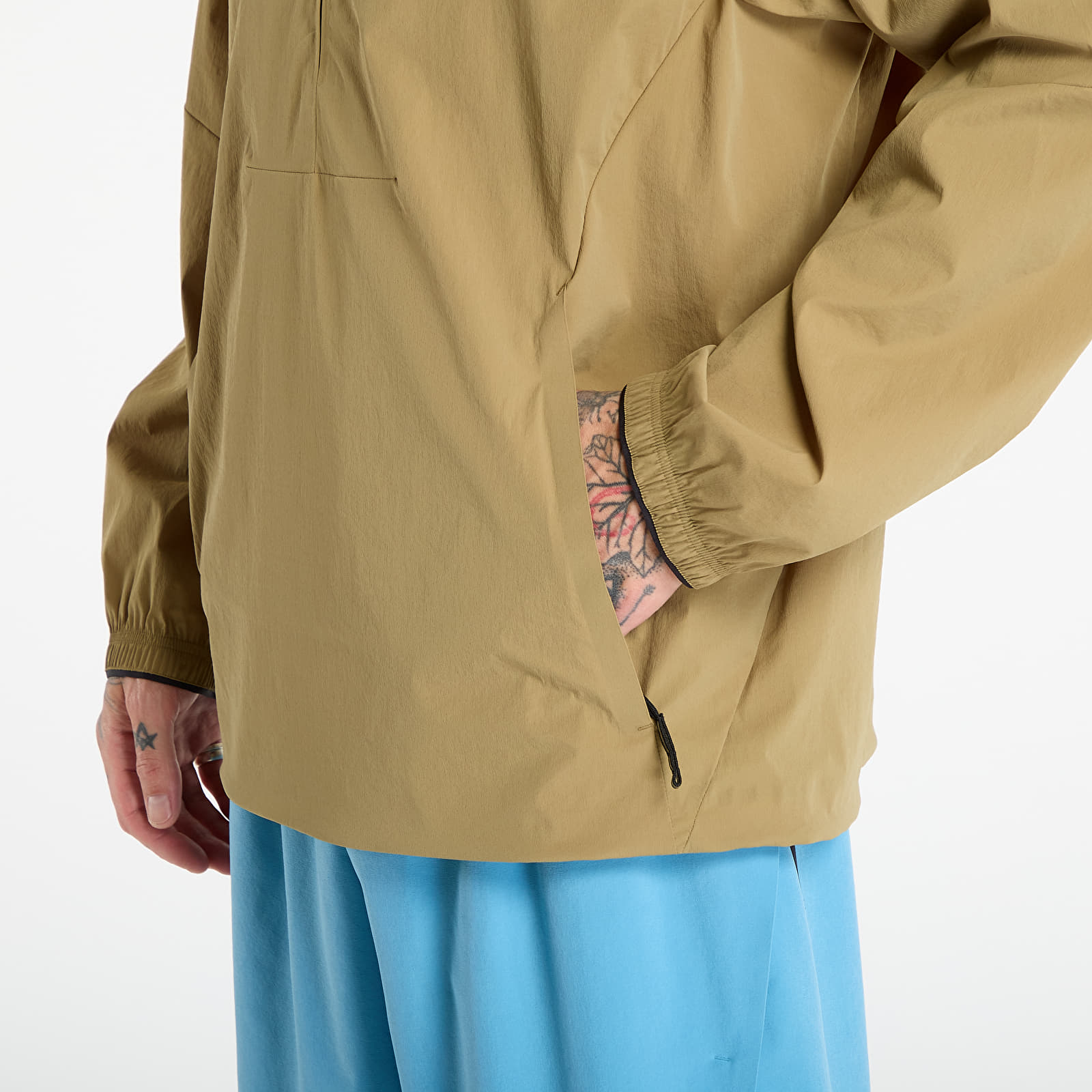 Vestes pour hommes On All-Day 1/2 Zip Jacket Beige/ Khaki