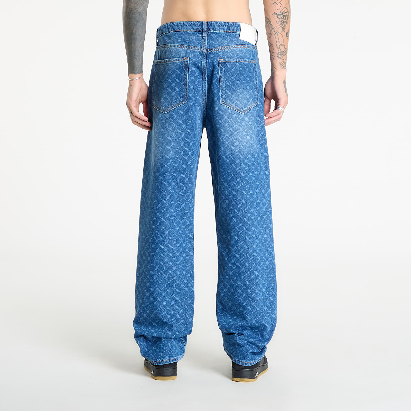 Jeans voor heren Daily Paper Amba Monogram Jeans New Mid Blue