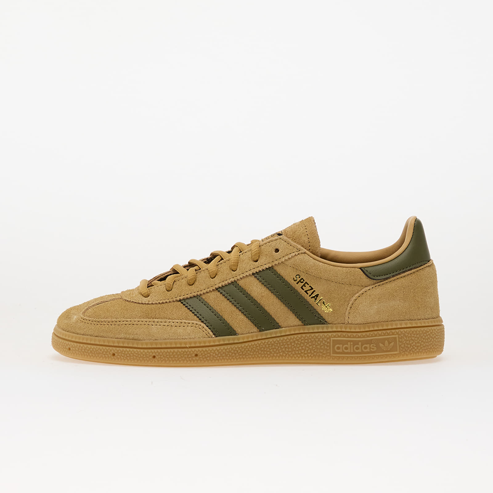 Pánské tenisky a boty adidas Handball Spezial Gold Beige/ Focus Olive/ Gum