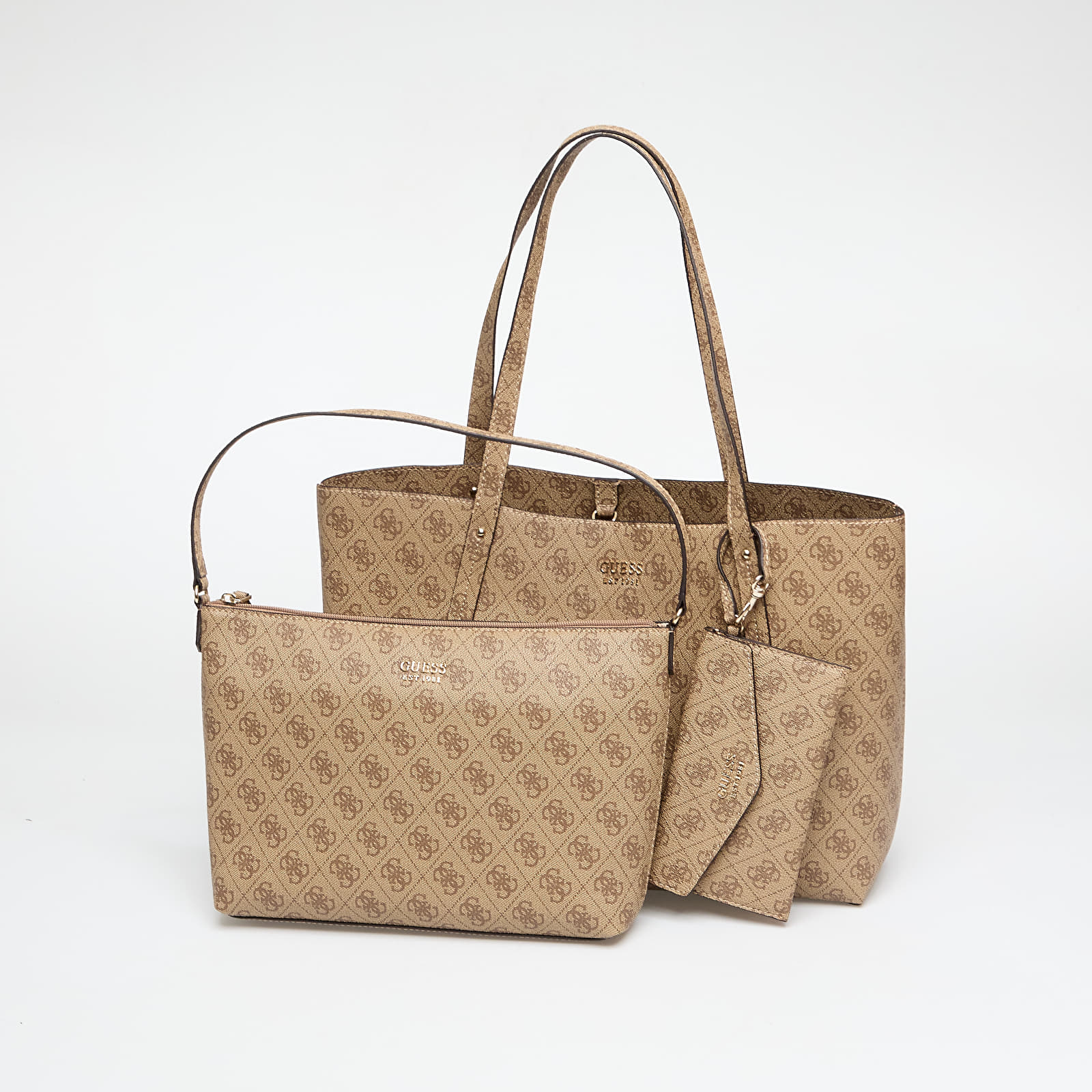 Kabelky GUESS Brenton Tote Latte Logo