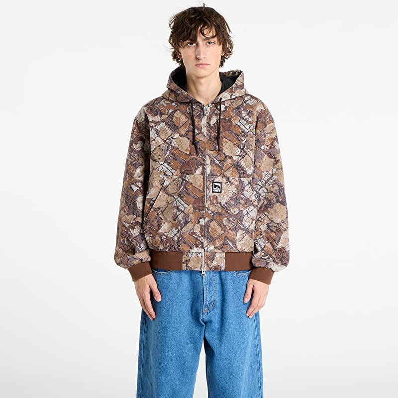 Jaka OBEY Glen Zip Up Jacket Fence Camo Multi