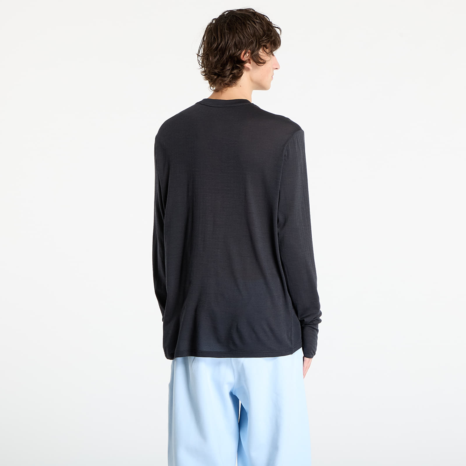 T-shirts för män Nike Run Wool Men's Dri-FIT ADV Long-Sleeve Running Top Black/ Anthracite