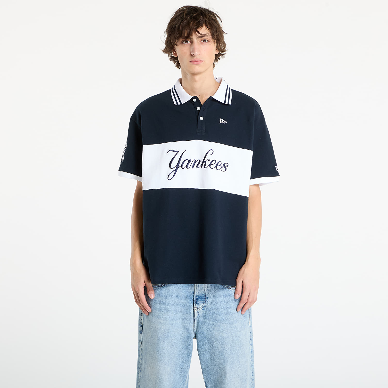 Pánská trička New Era MLB Graphic Polo New York Yankees UNISEX Navy