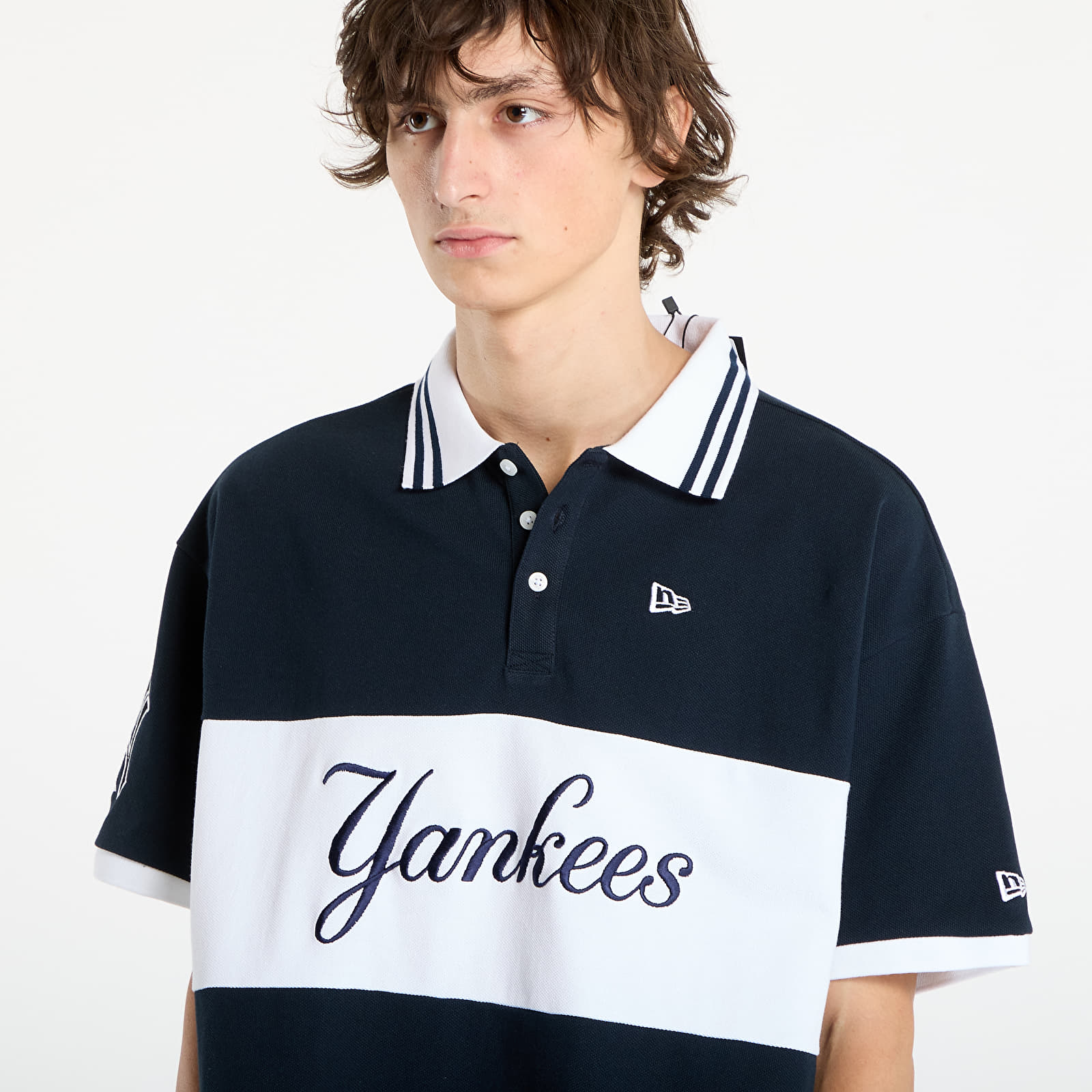 Pánská trička New Era MLB Graphic Polo New York Yankees UNISEX Navy
