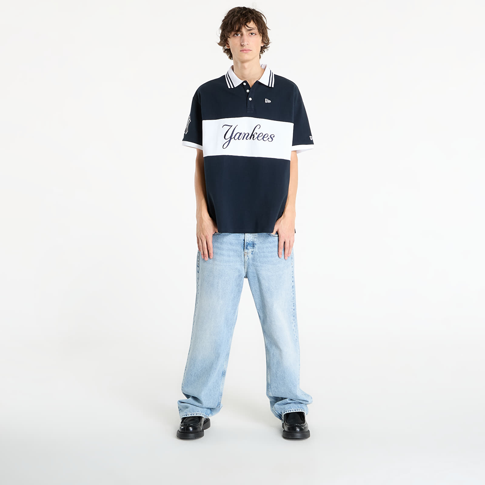 Pánská trička New Era MLB Graphic Polo New York Yankees UNISEX Navy