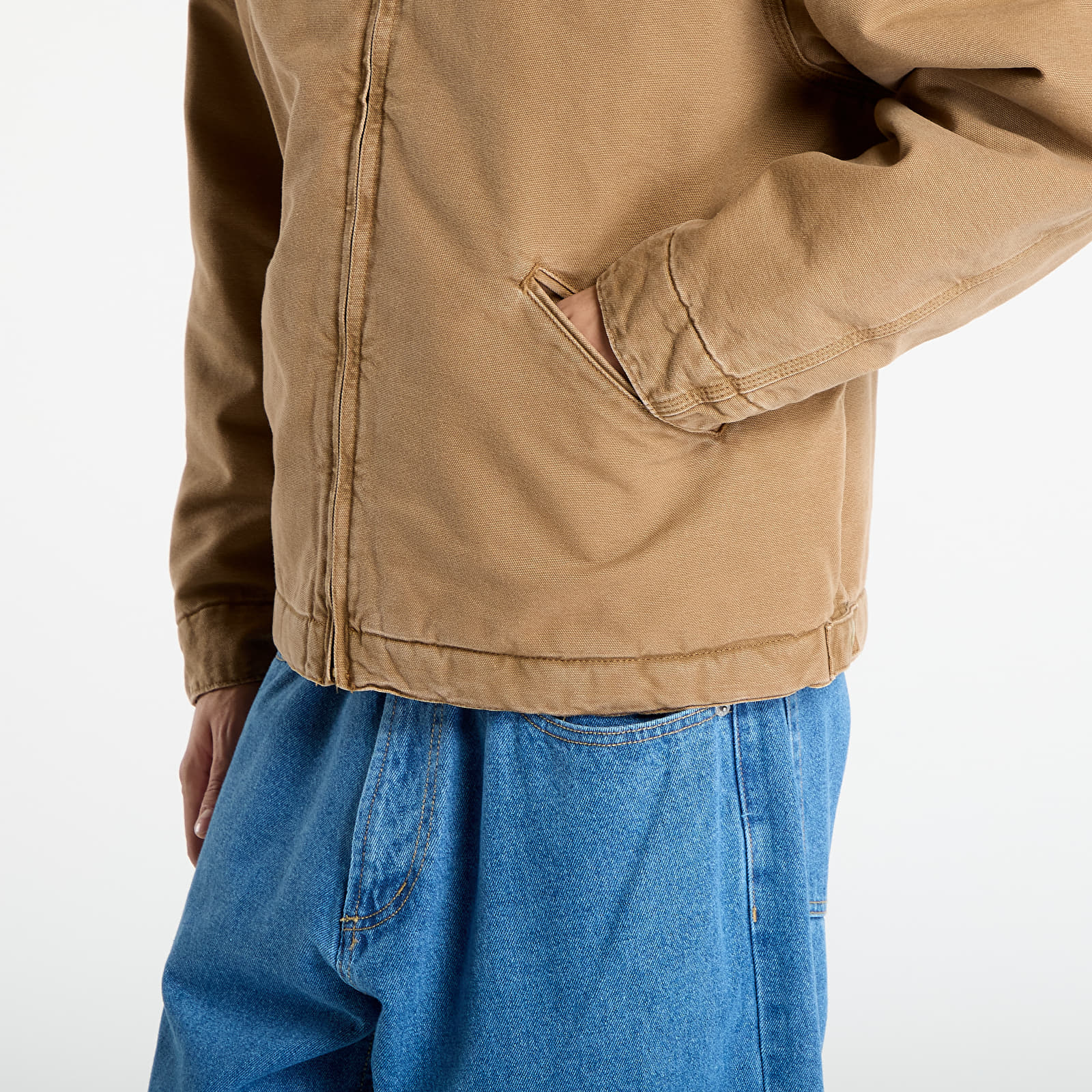 Herenjassen Carhartt WIP OG Detroit Jacket (Winter) UNISEX Hamilton Brown/ Tobacco Stone Canvas