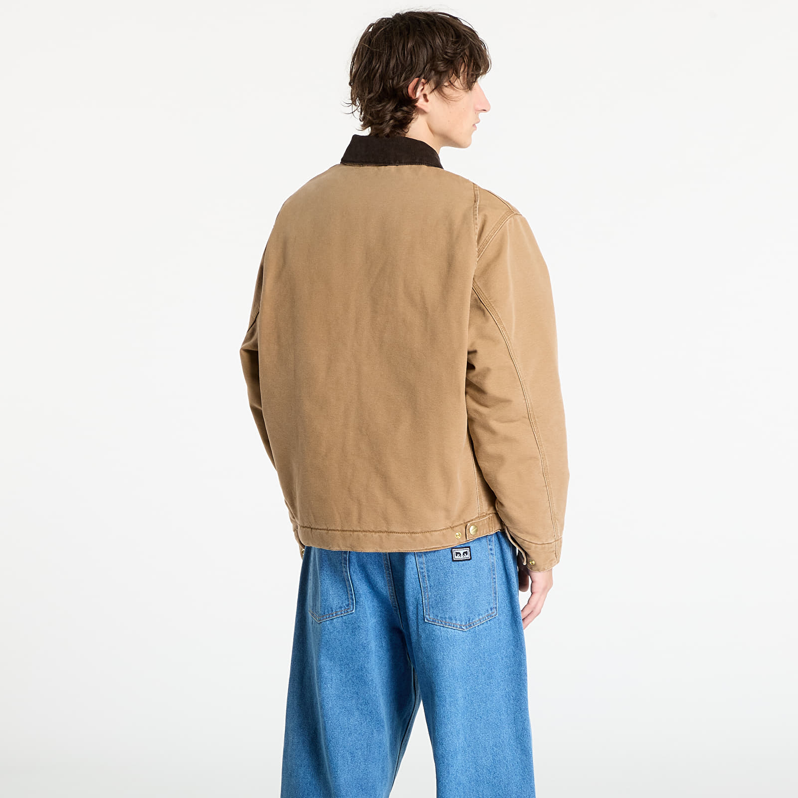 Herenjassen Carhartt WIP OG Detroit Jacket (Winter) UNISEX Hamilton Brown/ Tobacco Stone Canvas