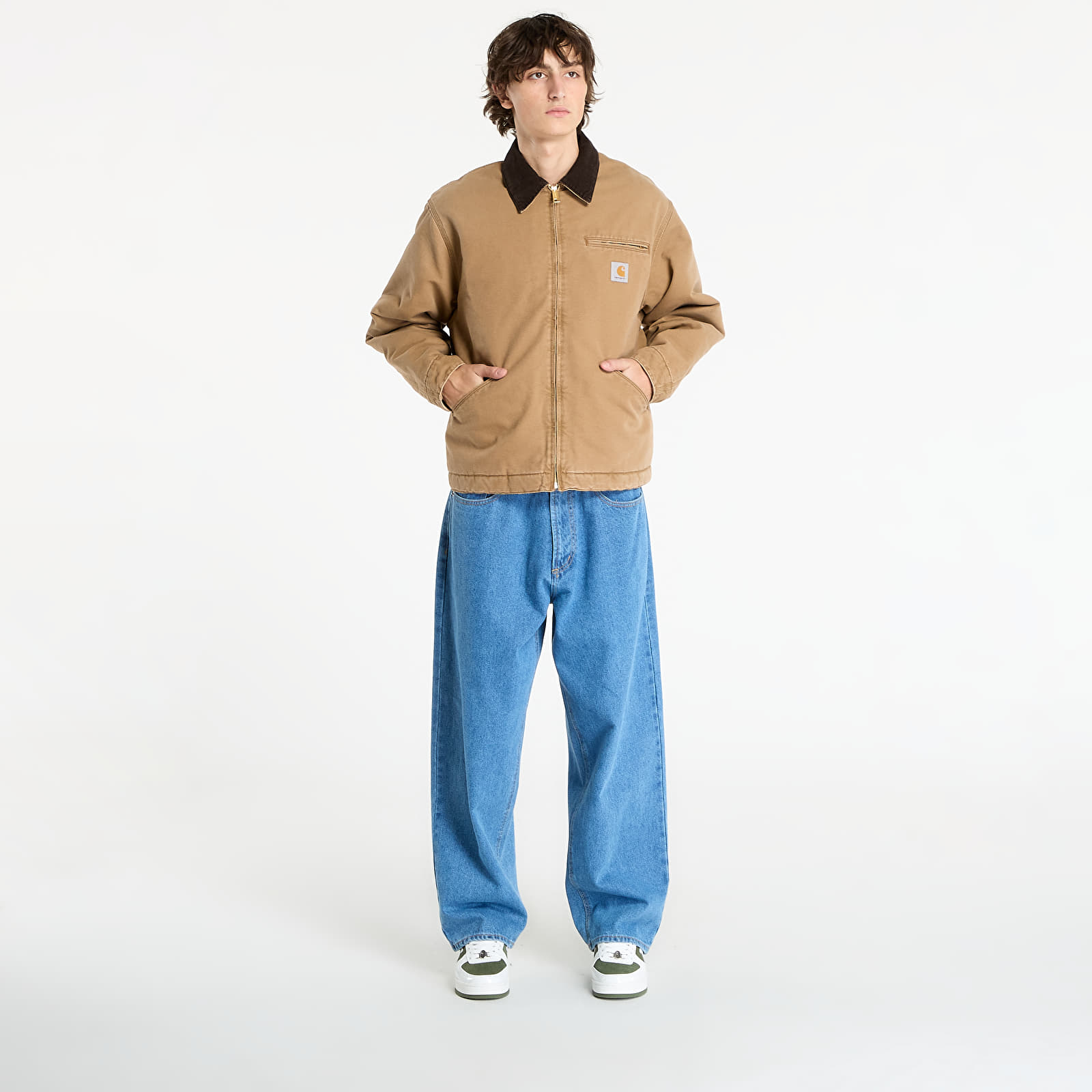 Herenjassen Carhartt WIP OG Detroit Jacket (Winter) UNISEX Hamilton Brown/ Tobacco Stone Canvas