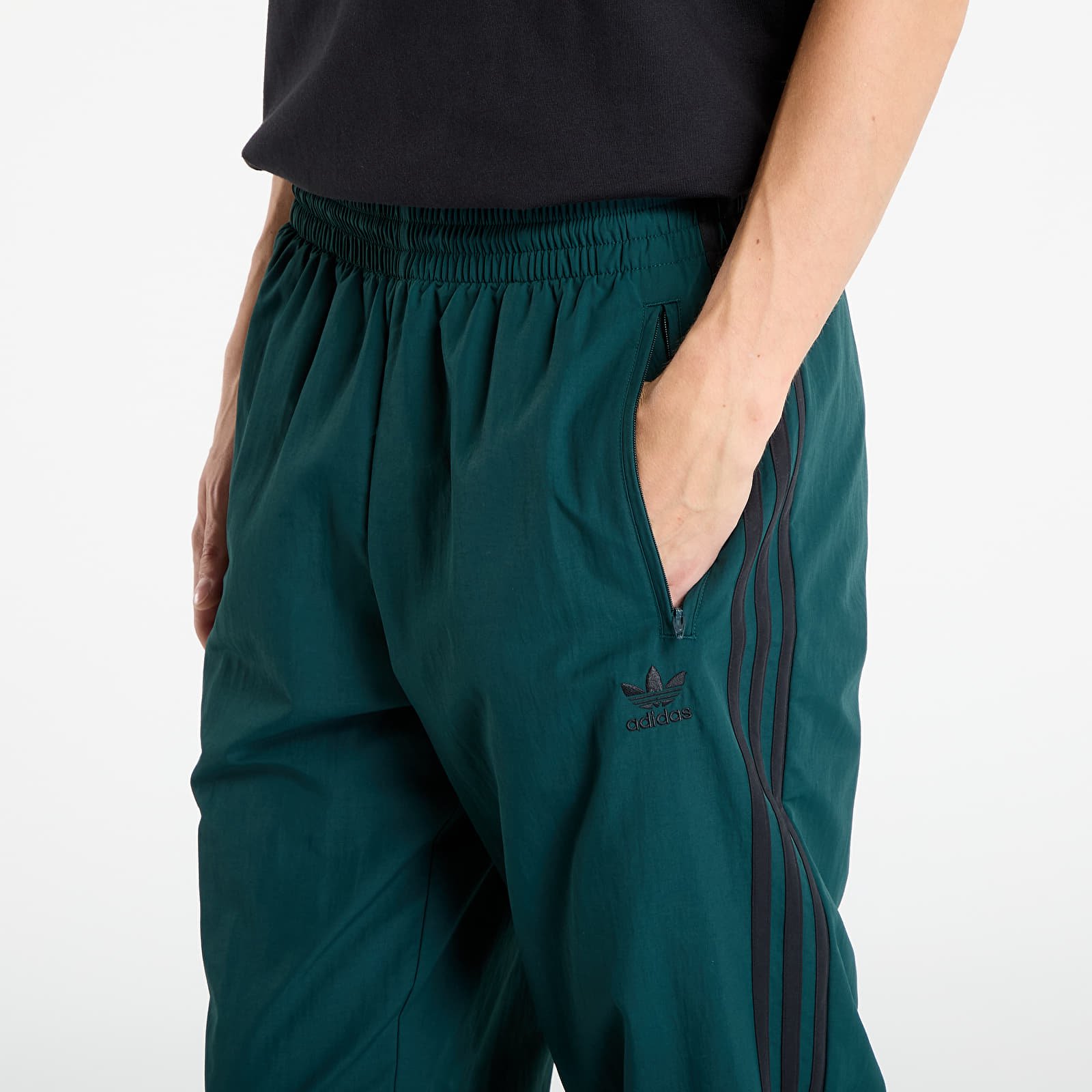 Vīriešu bikses adidas Adicolor Woven Firebird Track Tracksuit Bottoms Aurora Ivy/ Black