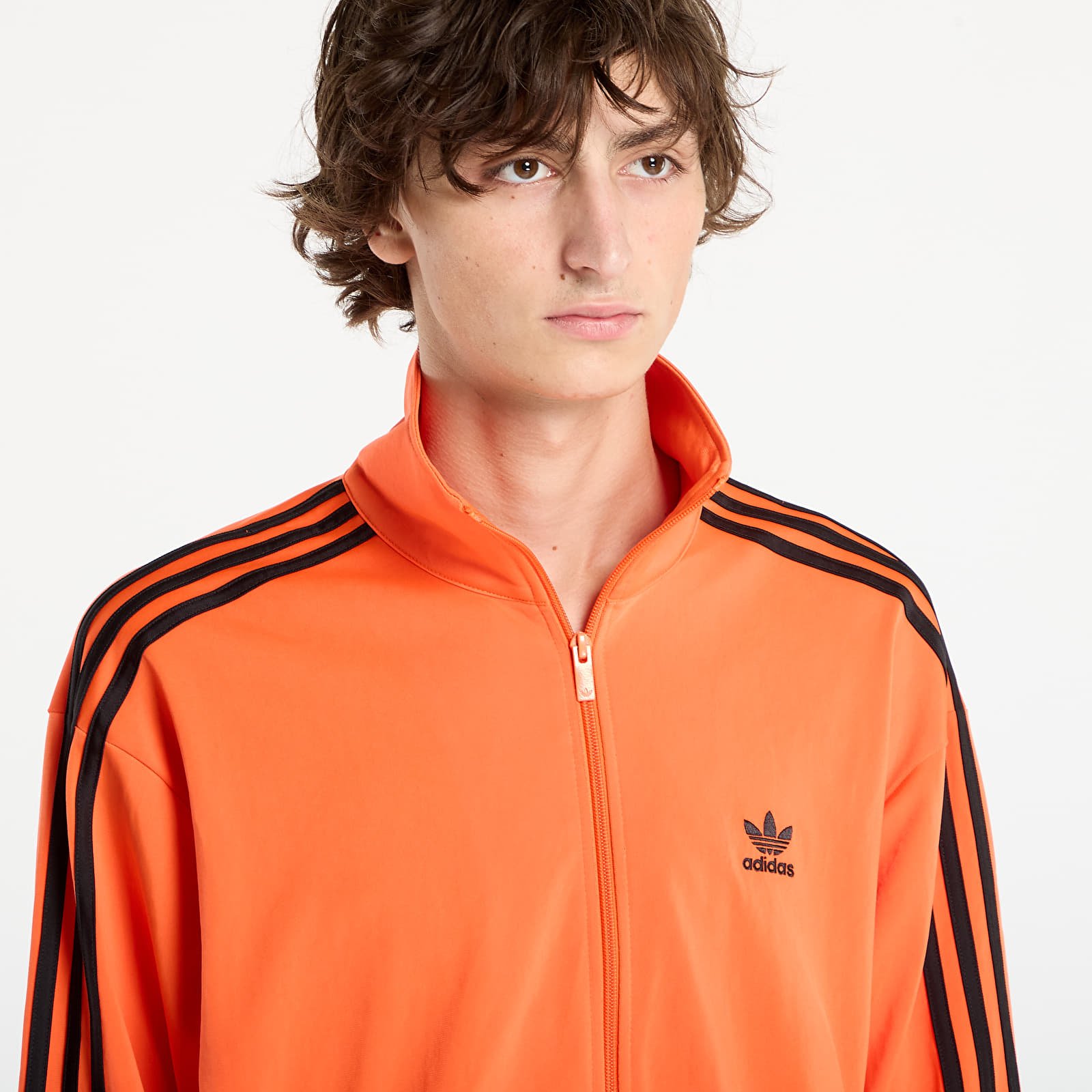 Pánské mikiny adidas Adicolor Classics Firebird Track Top Impact Orange/ Black
