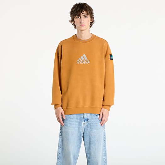 Mikina adidas Equipment Reflective Embroidery Crew Craft Ochre/ Lucid Pink