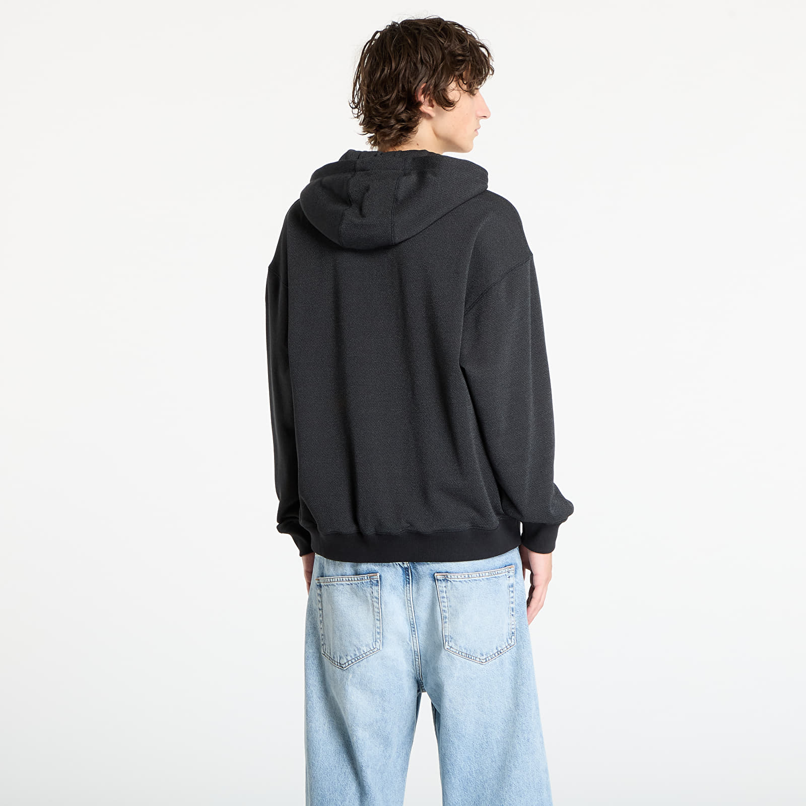 Herren-Sweatshirts adidas Equipment Reflective Hoodie Full-Zip Black/ Black