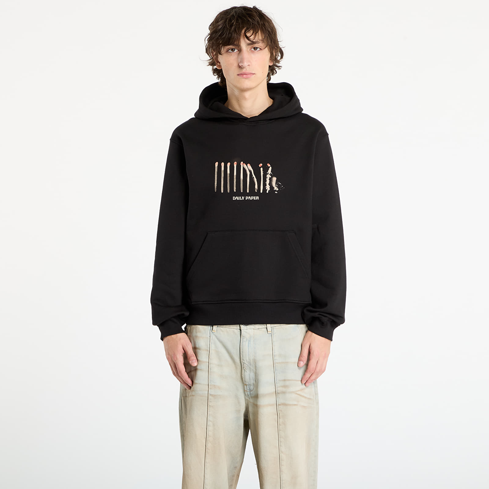 Hoodies voor heren Daily Paper Light Cycle Hoodie UNISEX Black
