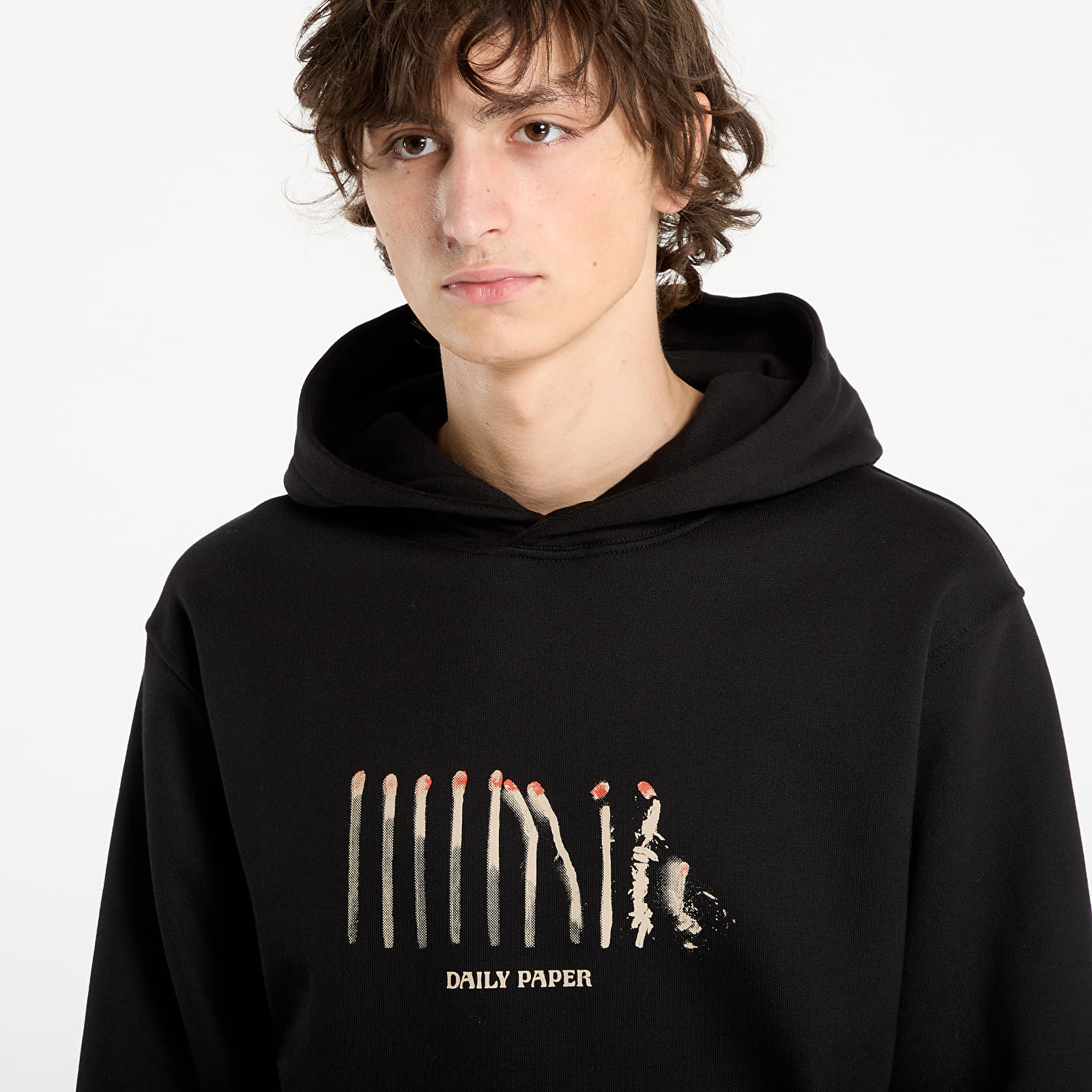 Hoodies voor heren Daily Paper Light Cycle Hoodie UNISEX Black