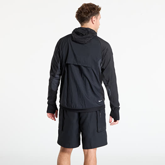 Nike Trail - Nero/Anthracite/Bianco Summit | Giacca Camicia Traspirante Outdoor