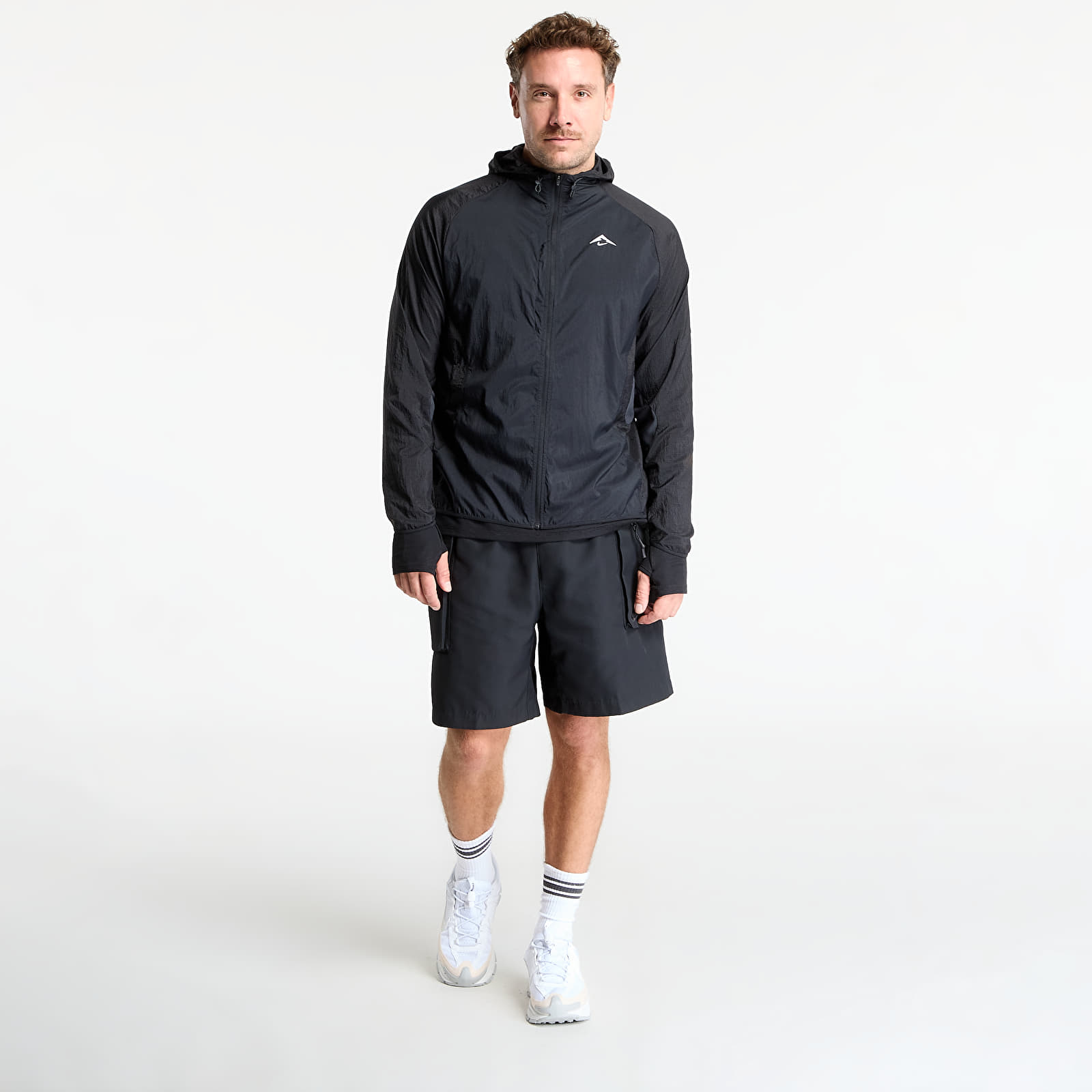 Vestes pour hommes Nike Trail Aireez Men's Running Jacket Black/ Anthracite/ Summit White