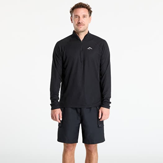 Nike Trail Men's Dri-FIT 1/2-Zip Mid Layer Top Black/ Summit White