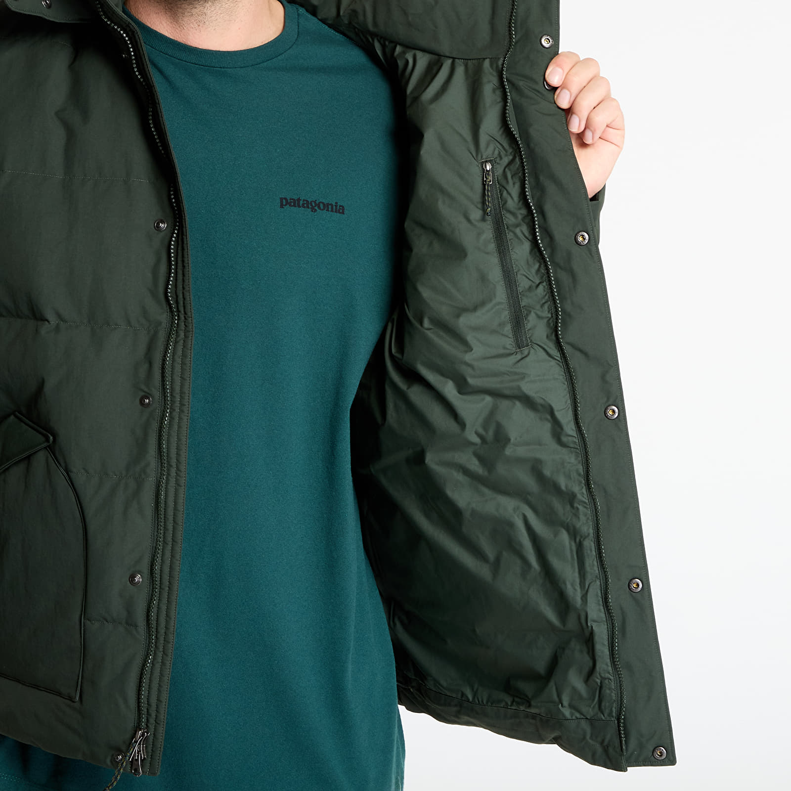 Μπουφάν Patagonia M's Downdrift Jacket Old Growth Green