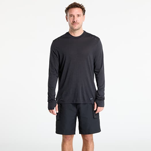 T-shirt Nike Run Wool Men's Dri-FIT ADV Long-Sleeve Running Top Black/ Anthracite