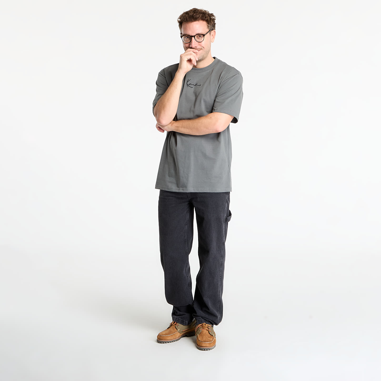   Μπλούζες Karl Kani Small Signature Essential Tee Grey