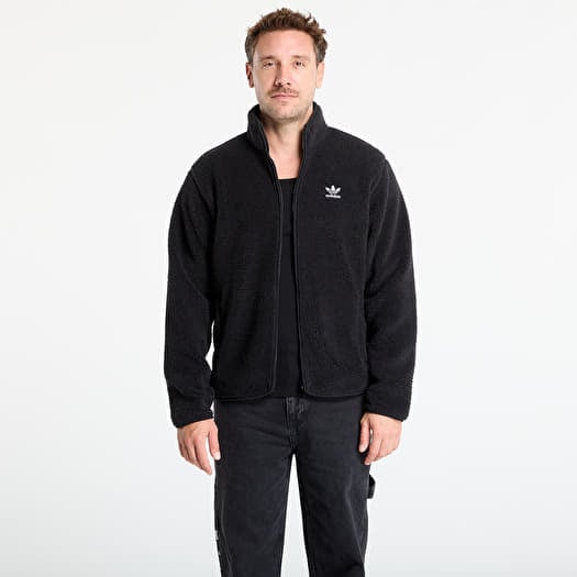 Sweatshirt adidas Trefoil Essentials Teddy Fleece Black