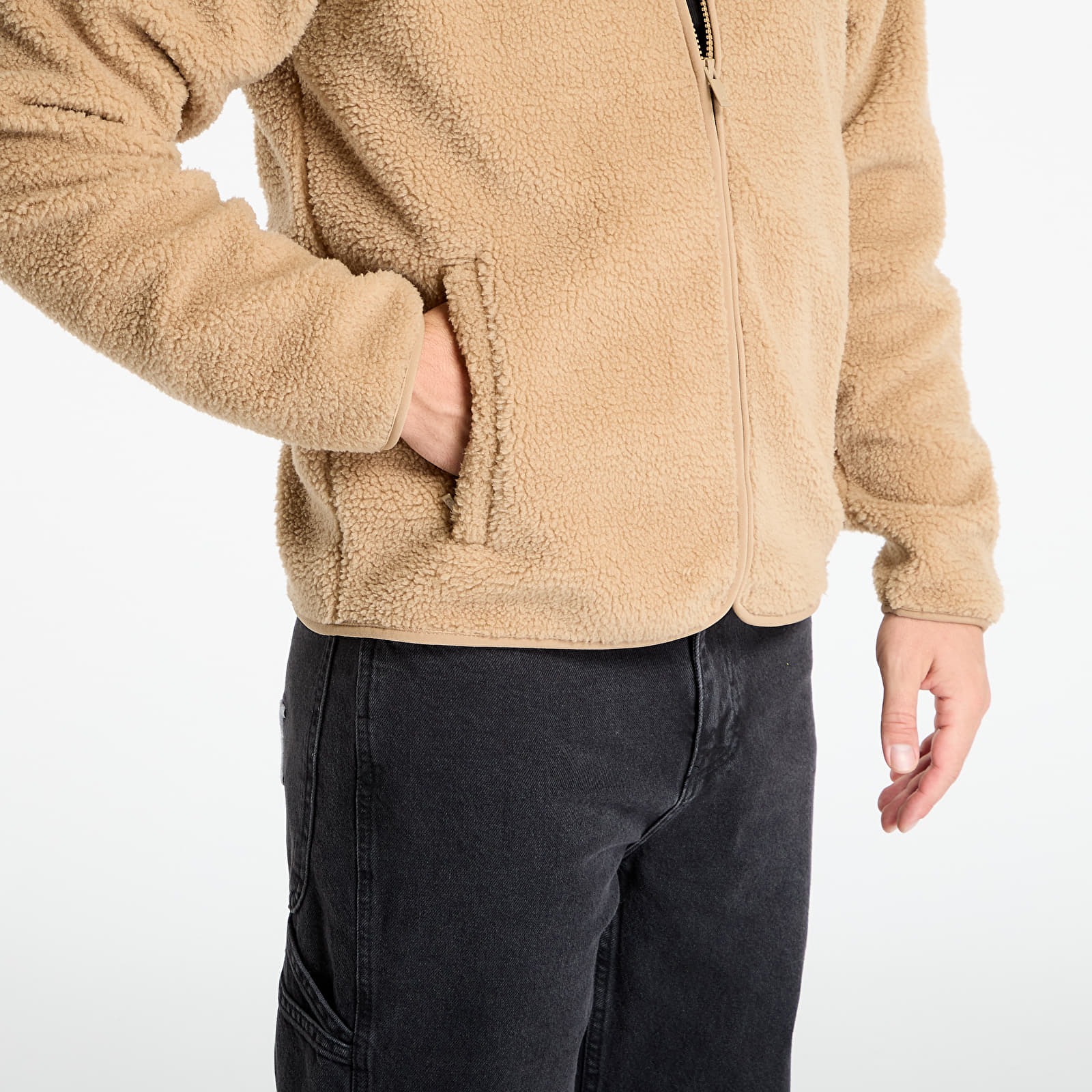 Φούτερ adidas Trefoil Essentials Teddy Fleece Cardboard